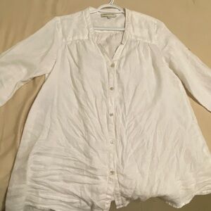 Jones New York White Button Down Shirt